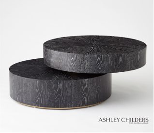 Pivot Cocktail Table - Ebony Cerused