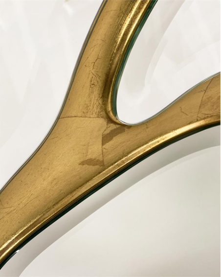 John Richard Ravine Smoked Oak Mirrored Panel Credenza