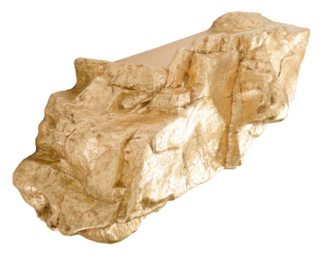 Boulder Shelf Wall Art Gold Leaf Medium