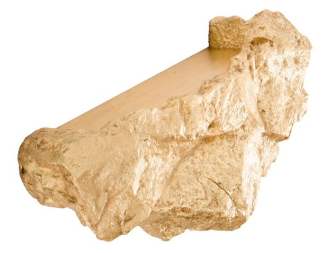 Boulder Shelf Wall Art Gold Leaf Large