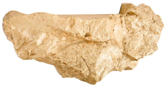 Boulder Shelf Wall Art Gold Leaf Large