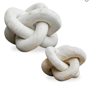 Limestone Link Sculptures, S/2
