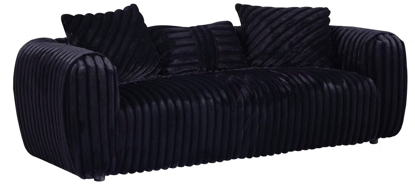 Vision Black Sofa & Love Seat Set