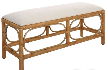 Laguna Bench, White Large
