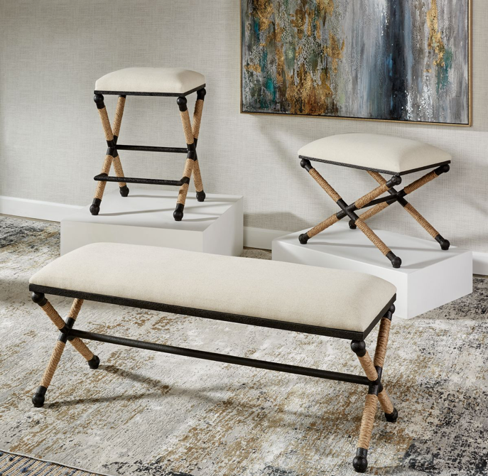 Firth Small Bench, Oatmeal
