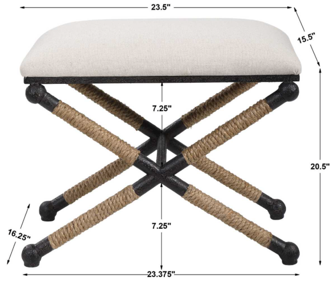 Firth Small Bench, Oatmeal