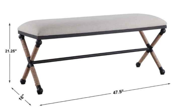 Firth Bench, Oatmeal Large