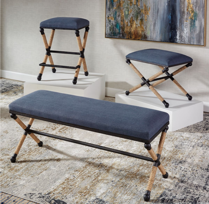 Firth Bench, Navy Large