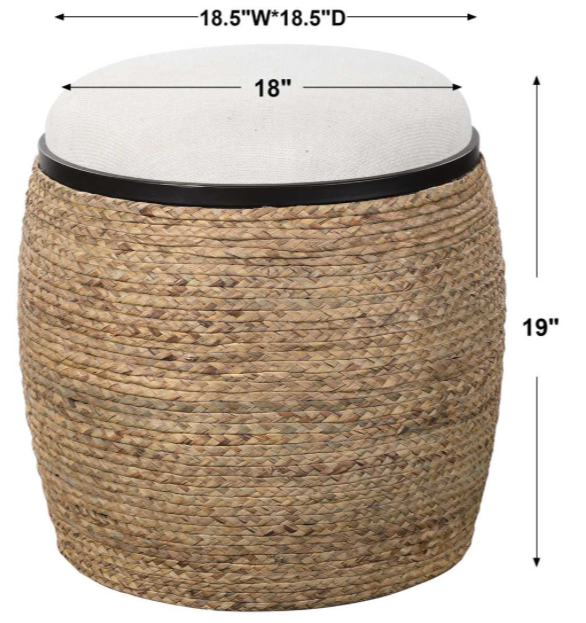 Island Ottoman, Small Round