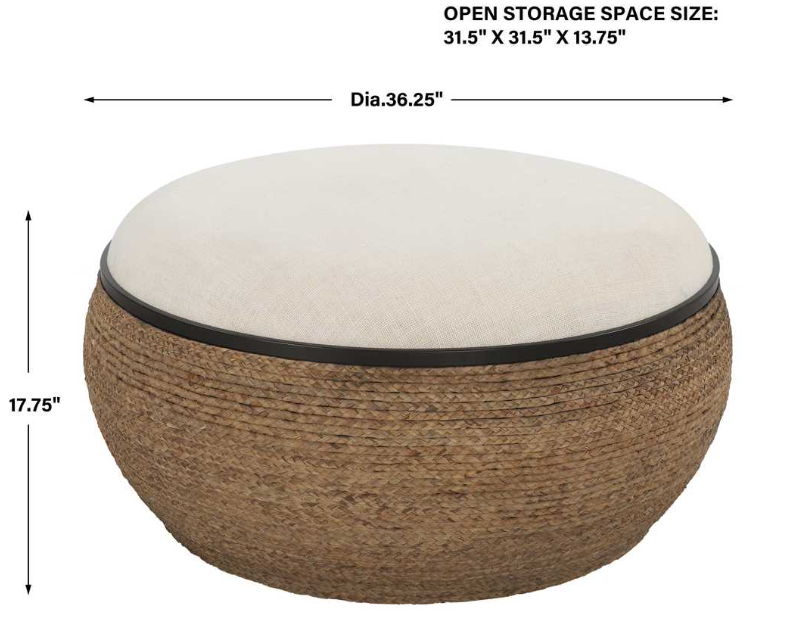 Island Ottoman, Large Round