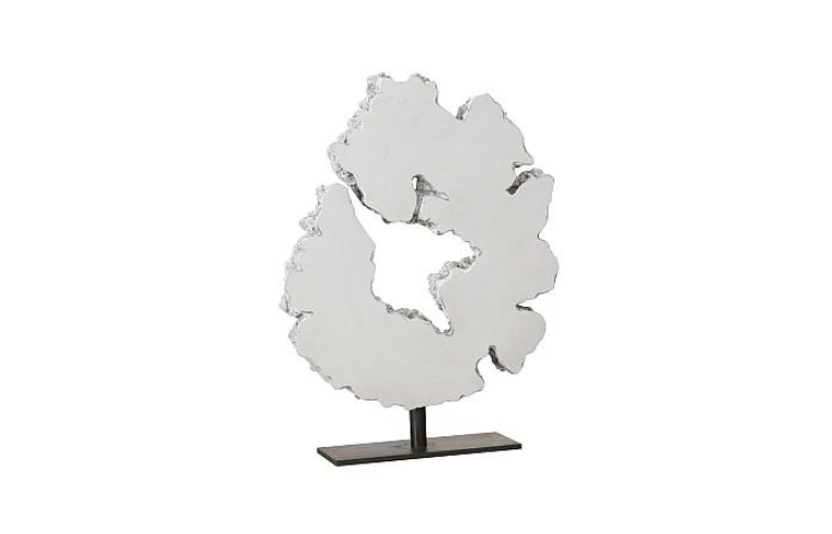 Lava Slice Sculpture on Stand, Resin, Stainless Steel