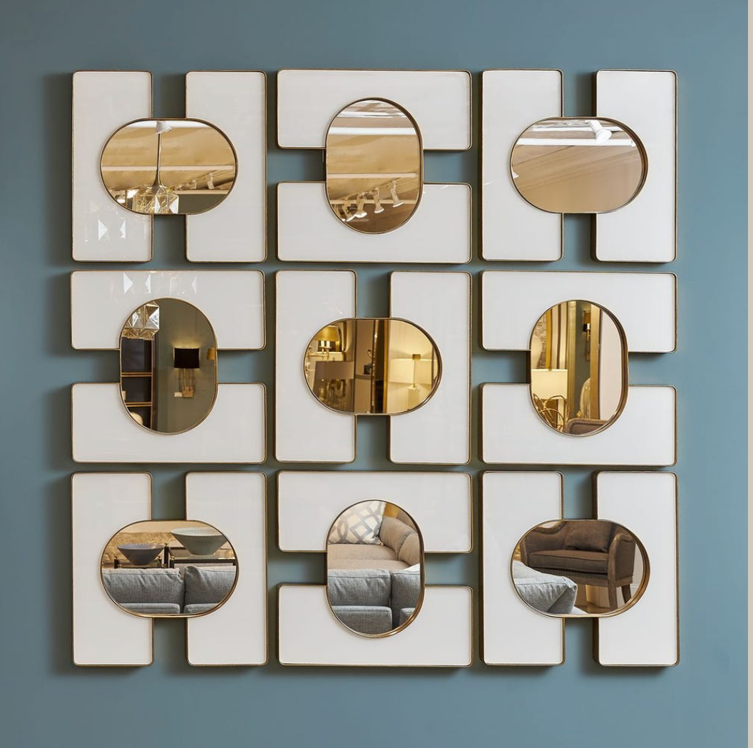 Embrace White & Gold Mirrors