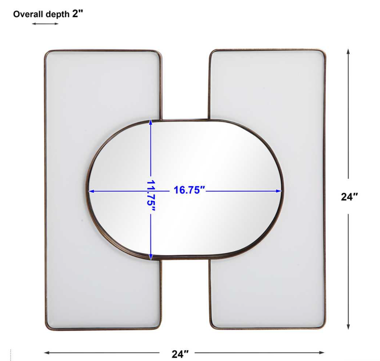 Embrace White & Gold Mirrors