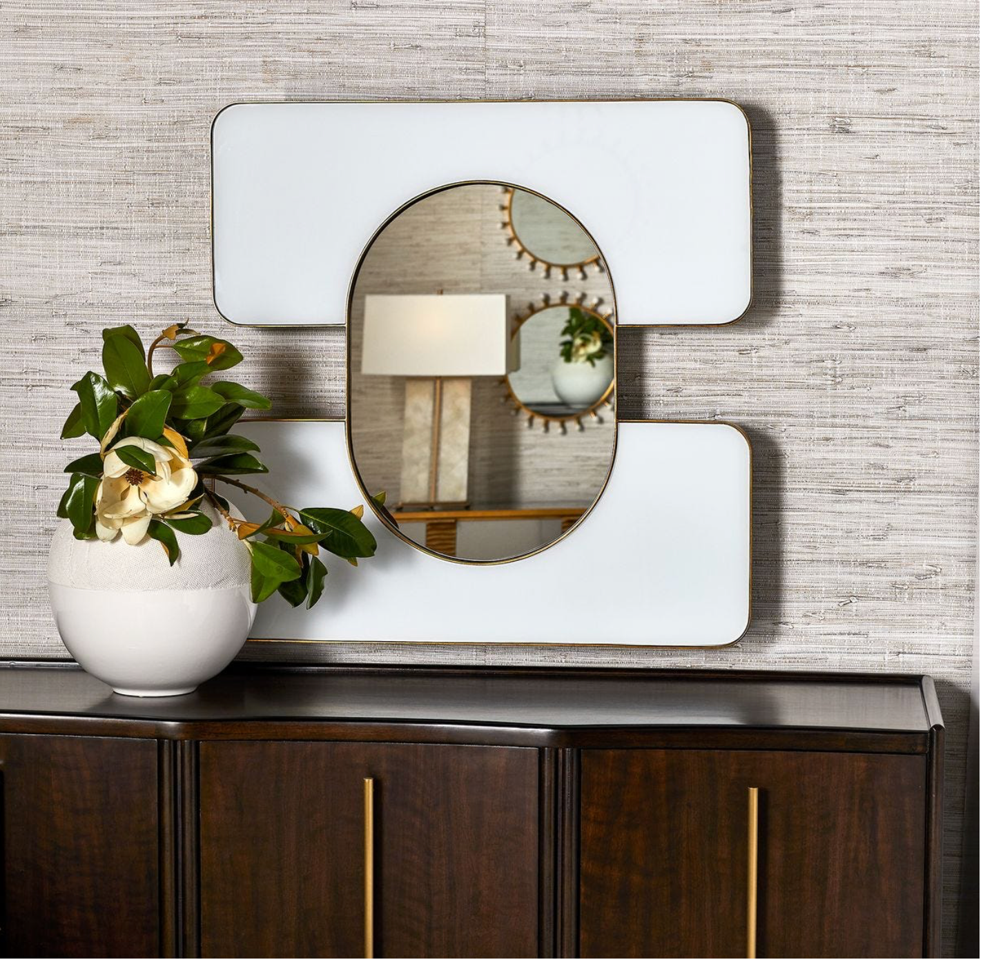 Embrace White & Gold Mirrors