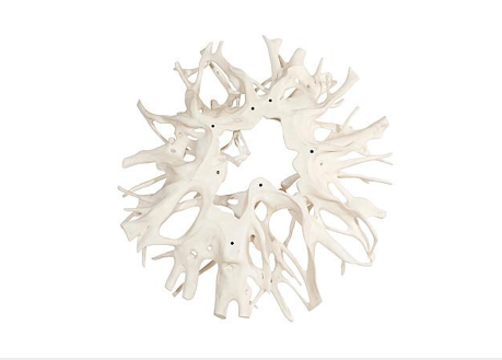 Cast Root Wall Decor, Faux Bleached