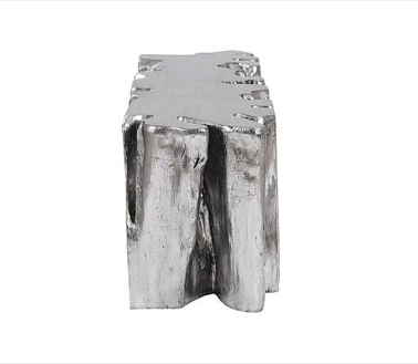 Freeform Root Bench, Silver Leaf