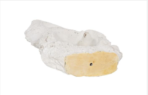Colossal Cast Stone Sculpture, Double Hole, Roman Stone