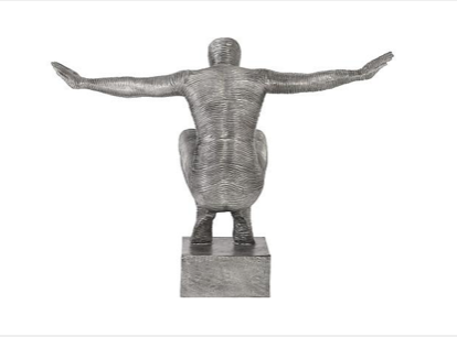 Outstretched Arms Sculpture, Aluminum, Large