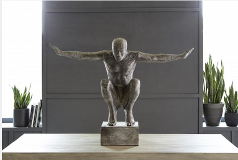 Outstretched Arms Sculpture, Aluminum, Large