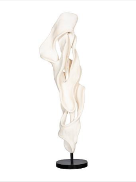Cast Dancing Sculpture, Coupé, Faux Bleached