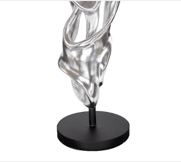 Cast Dancing Sculpture, Coupé, Silver Leaf