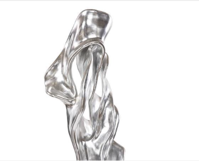 Cast Dancing Sculpture, Coupé, Silver Leaf