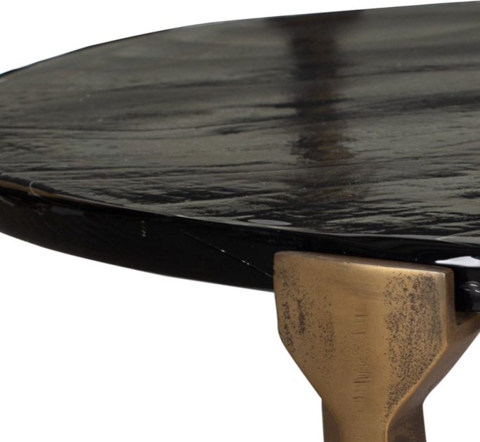 Brass & Glass Outdoor/Indoor Coffee Table