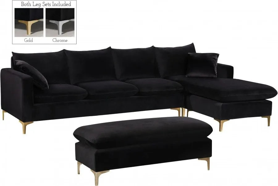 Velvet Reversible Sectional