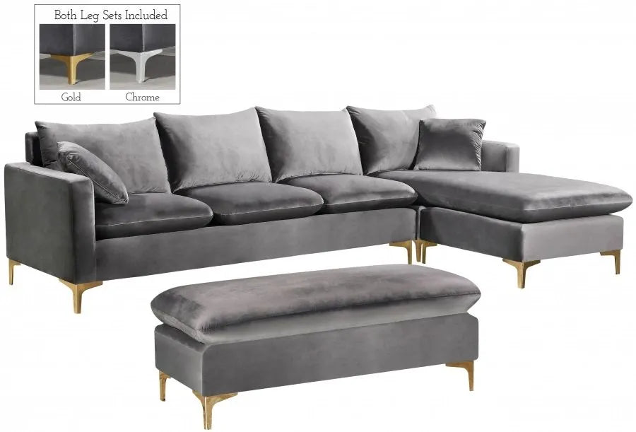Velvet Reversible Sectional