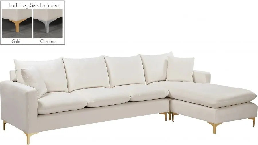 Velvet Reversible Sectional