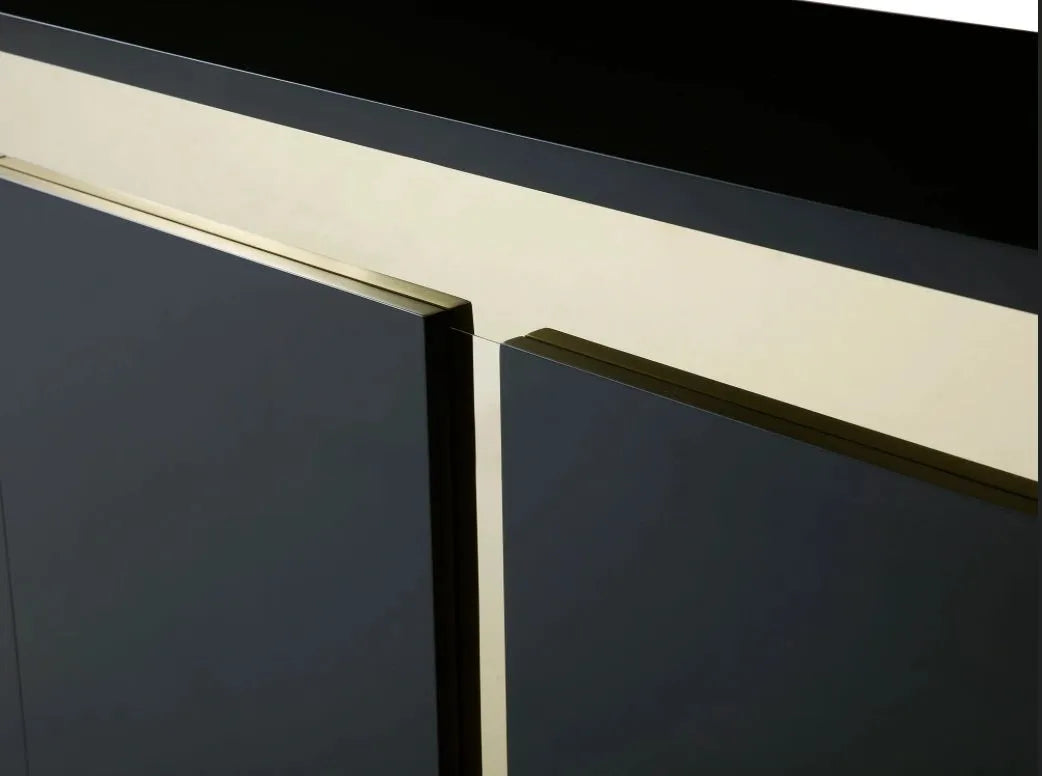 Whisper Black And Gold Sideboard