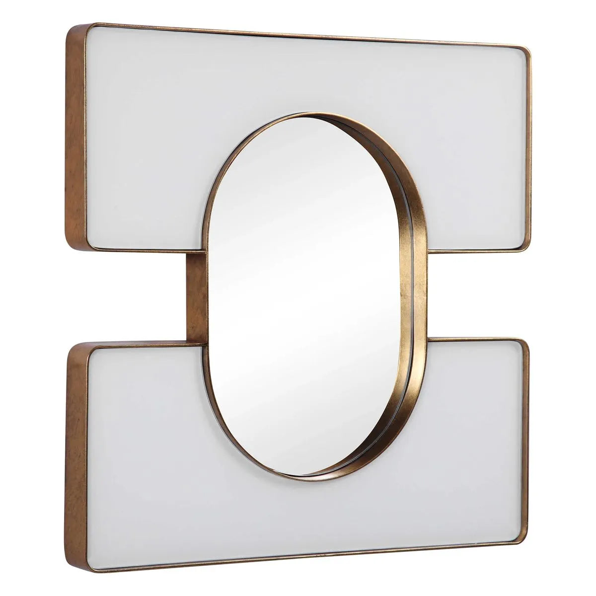 Embrace White & Gold Mirrors