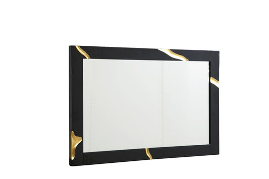 Black & Gold Aztec Mirror