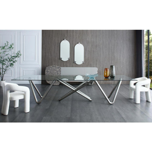 Mirage White Boucle Dining Armchair Set of 2