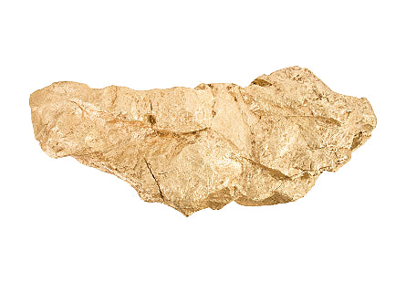 Boulder Shelf Wall Art Gold Leaf Large