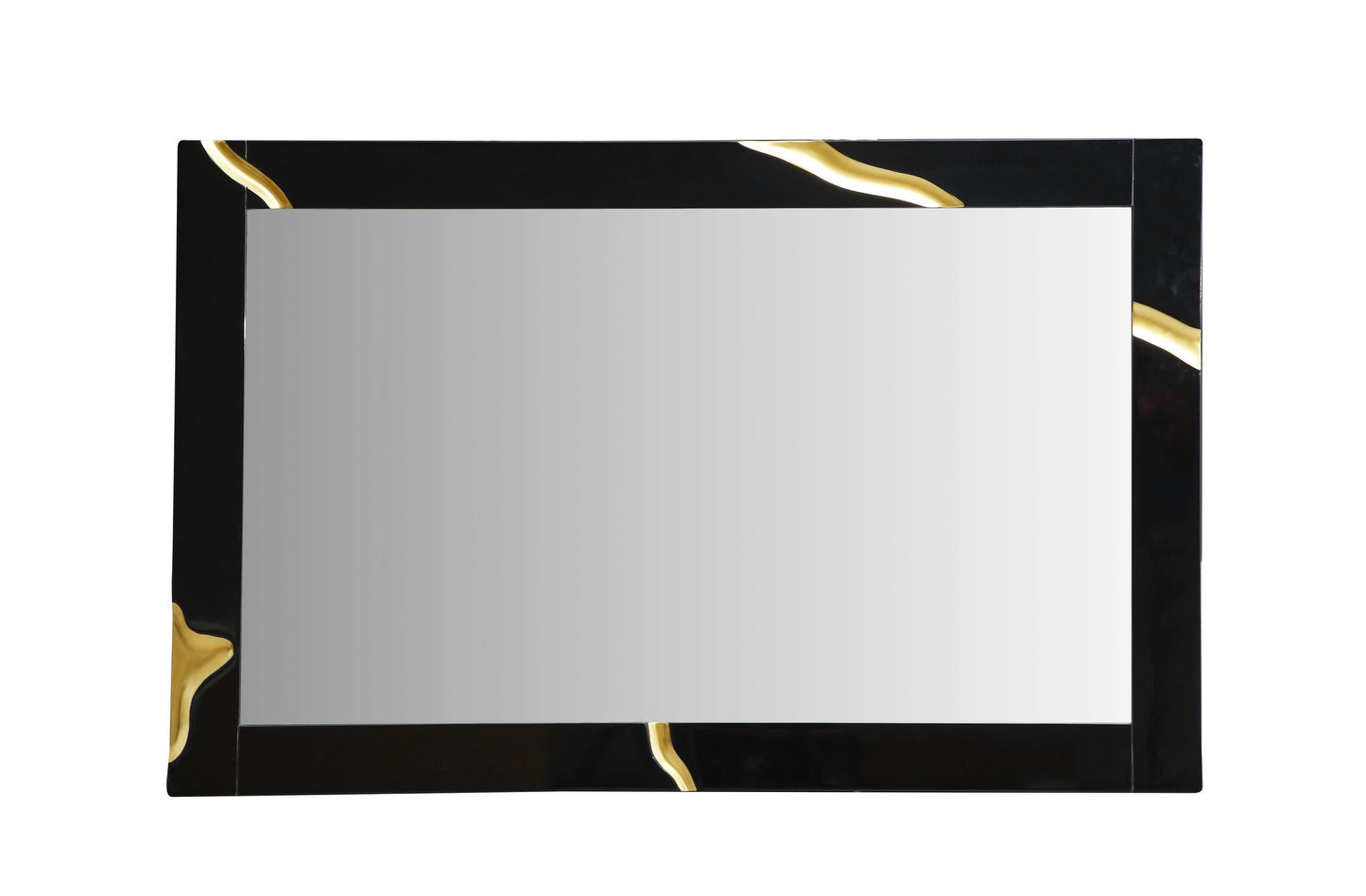 Black & Gold Aztec Mirror