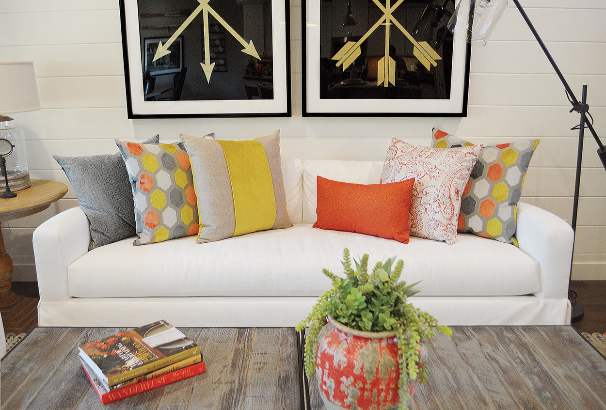 D.V. Kap Tetris-Charcoal Pillow