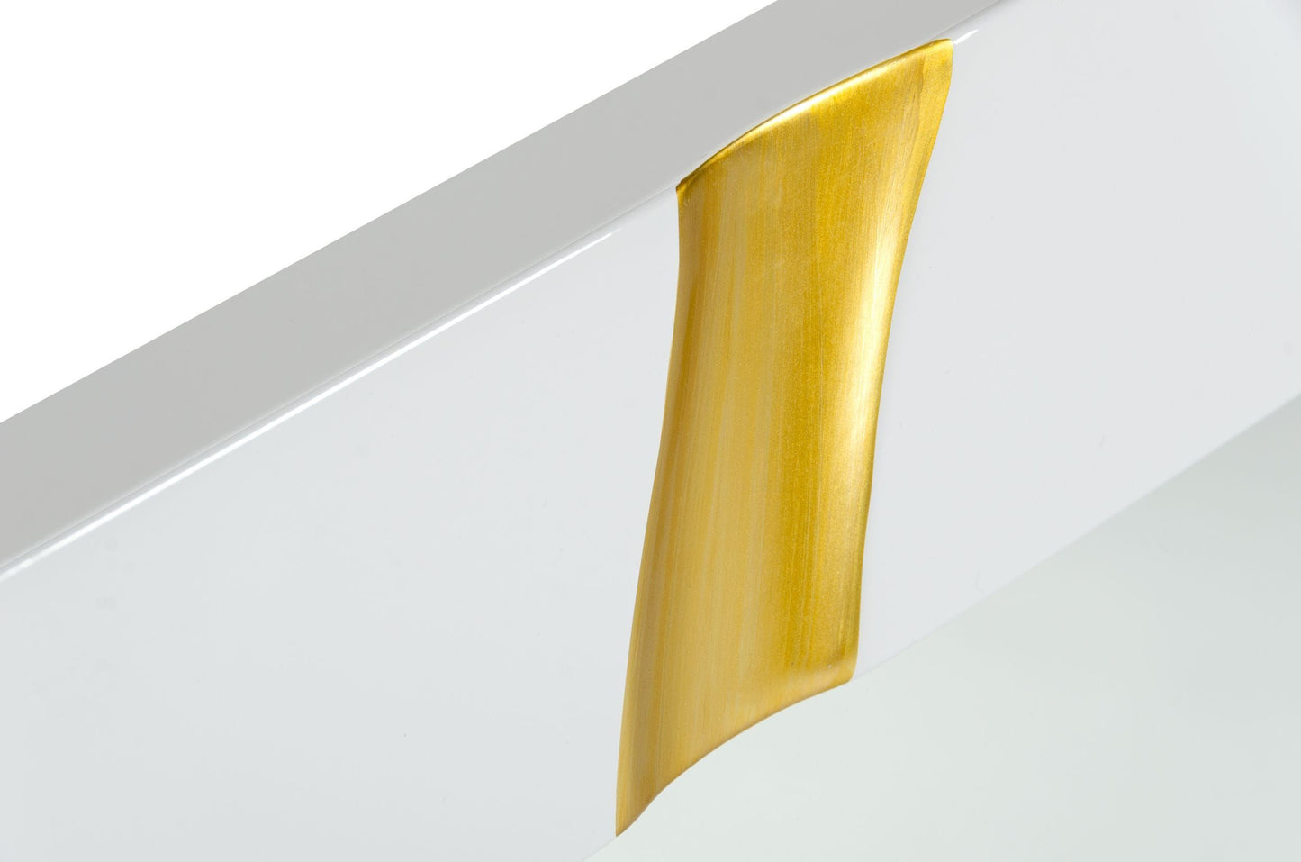 White & Gold Aztec Mirror