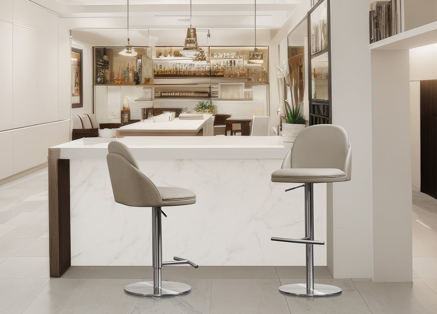 Florence Adjustable Barstool Set of 2