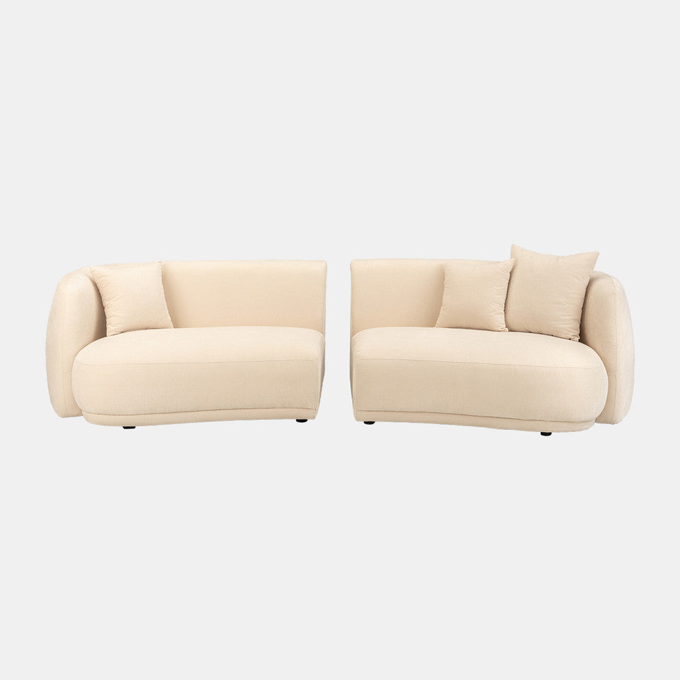 2 Piece Curved Sofa