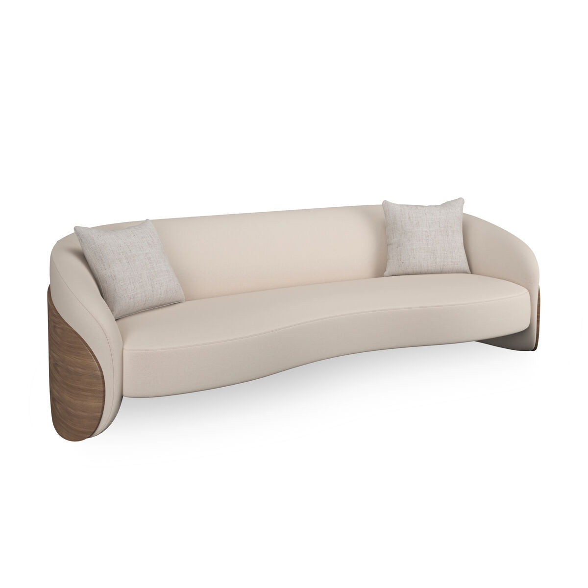 Caracole Fleur Wood Back Sofa