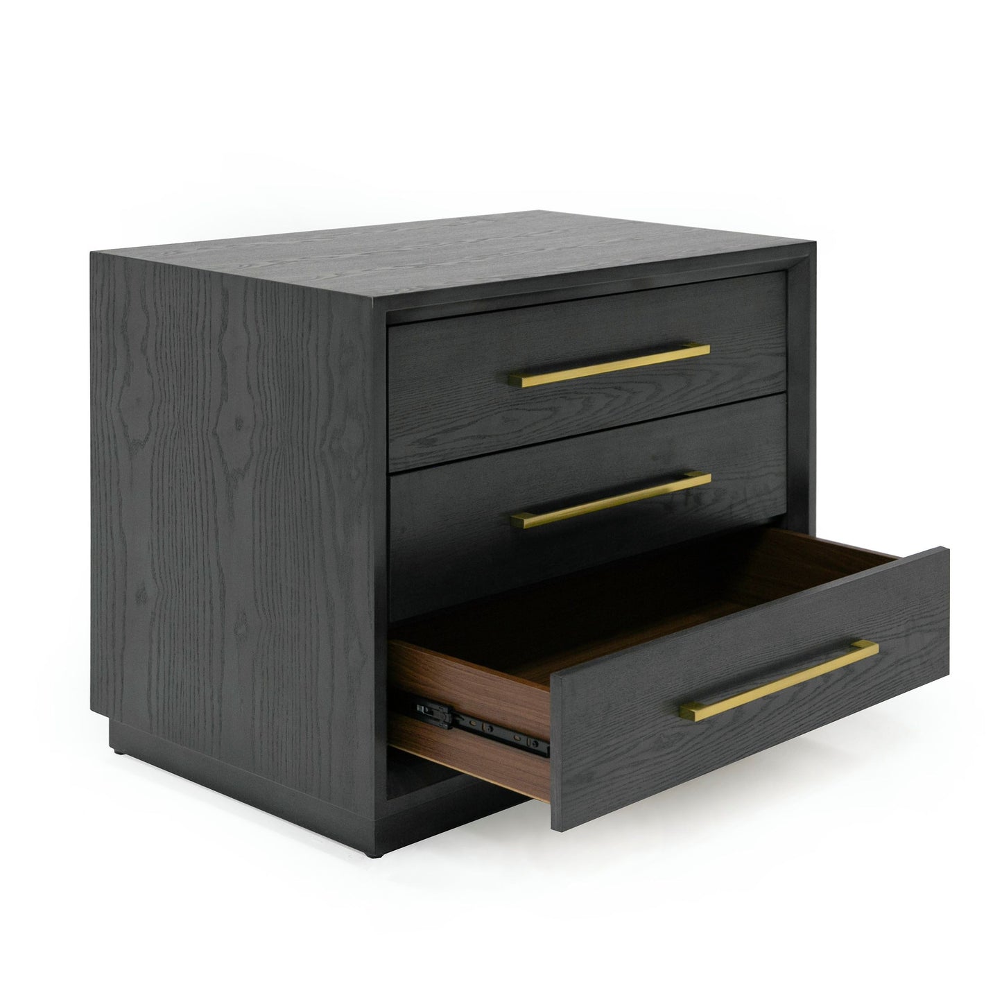Manhattan Grey and Gold Nightstand