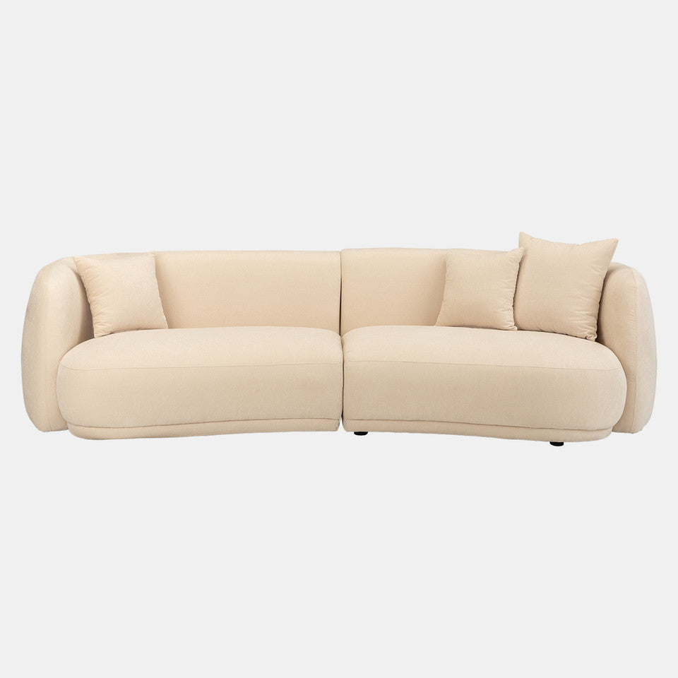 2 Piece Curved Sofa