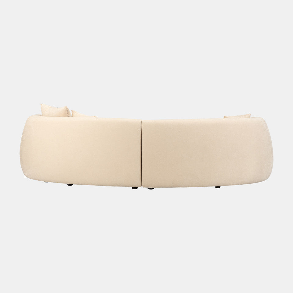 2 Piece Curved Sofa