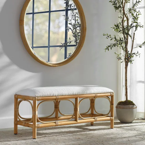 Laguna Bench, White Large