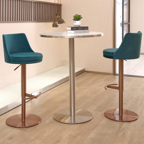 Bennett Blue Adjustable Barstool Set of 2