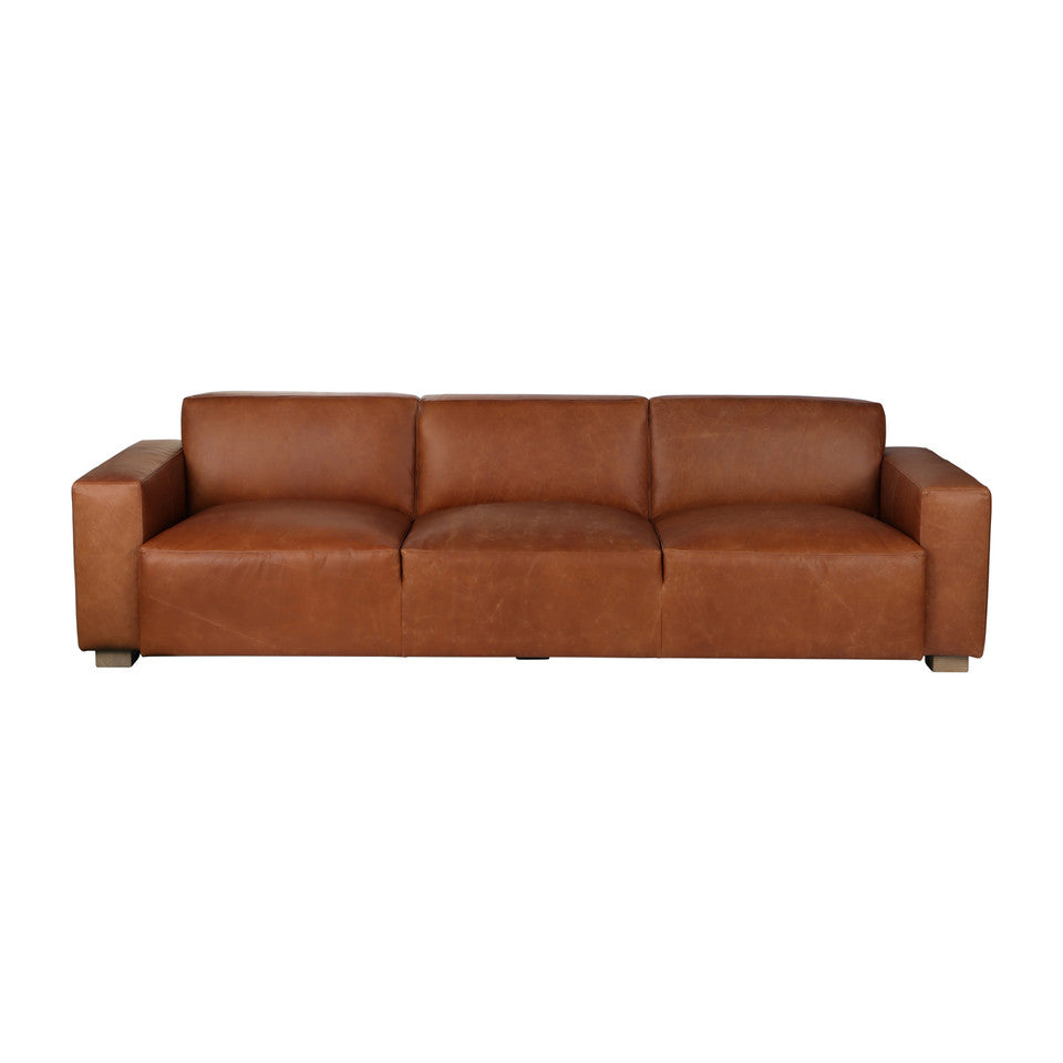 Tan Leather Sofa