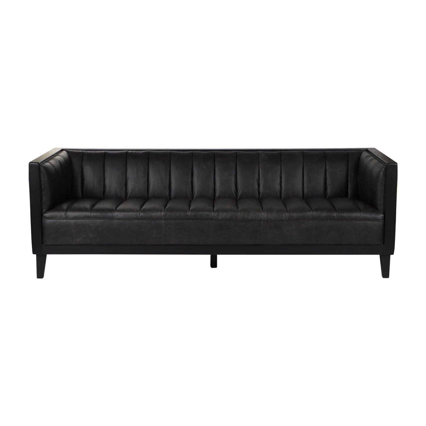 Black Leather Sofa