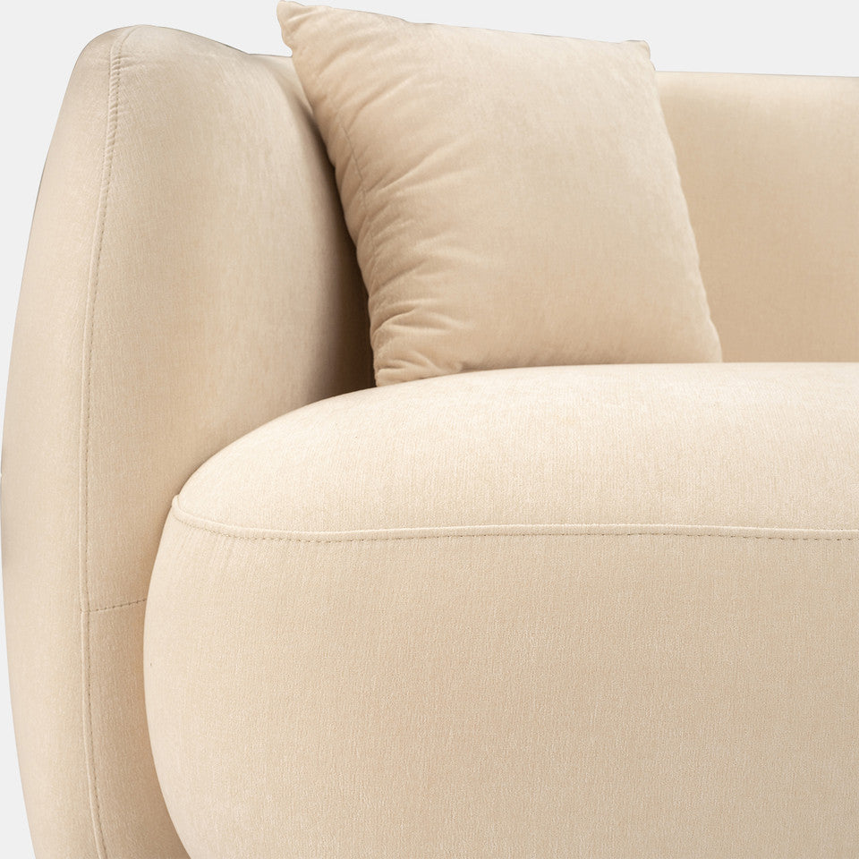 2 Piece Curved Sofa