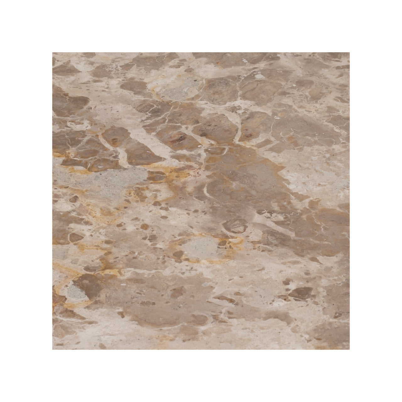 30" Marble White Washed Coffee Table